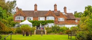 Redcot Residential Care Home. Large House and large, green lawn