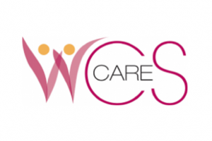 WCS Cares pink graphic logo