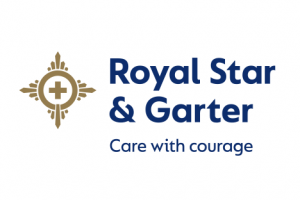 Royal Star and Garter Logo in Navy Blue and Gold